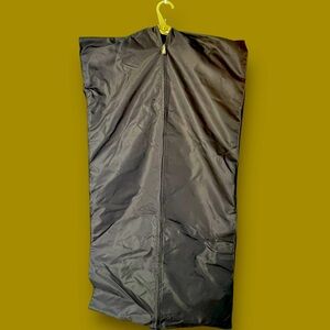 LOUIS VUITTON: Brown "LV" Logo, Garment Cover/Bag with ''LV" Hanger SET OF THREE